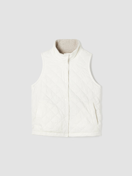 Eggshell Recycled Nylon&nbsp;Reversible Vest