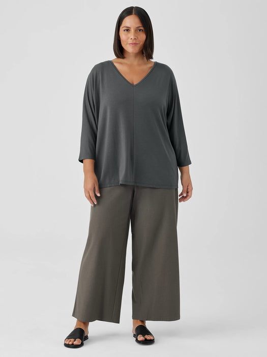 Fine Jersey Dolman-Sleeve Top