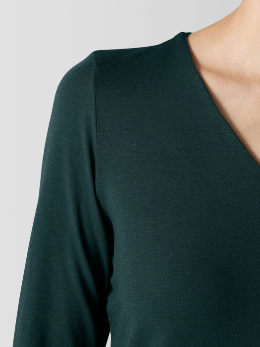 Fine Jersey V-Neck Top