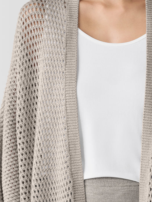 Merino High Collar Cardigan in Regenerative Wool