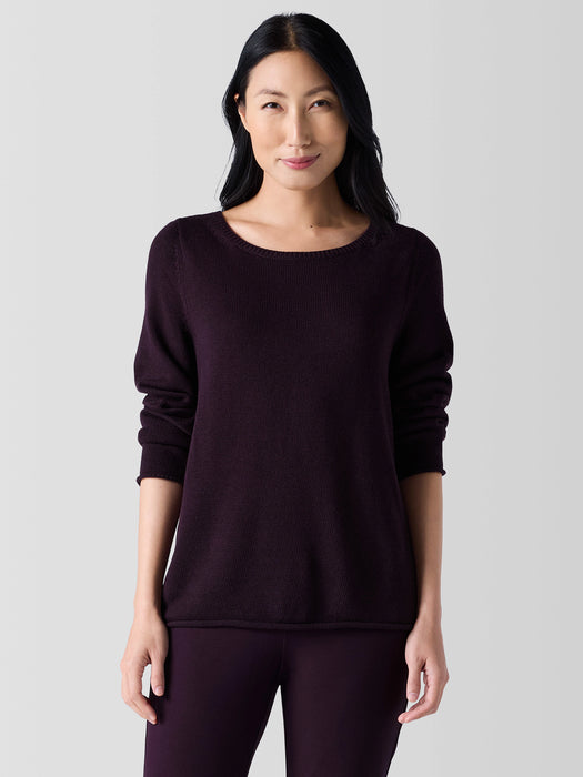 Peruvian Cotton Blend Bateau Neck Top