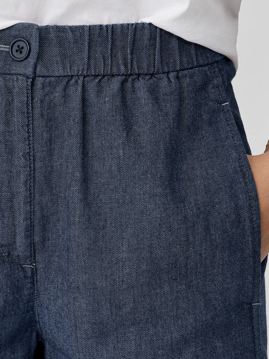 Airy Organic Cotton Twill Wide-Leg Pant