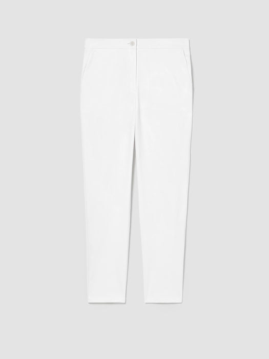 Cotton Blend Ponte Slim Pant