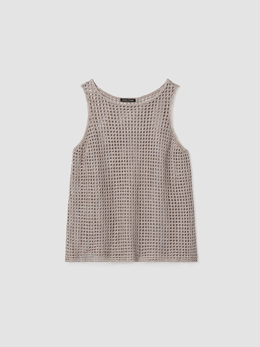 Organic Linen D&eacute;lav&eacute; Round Neck Tank
