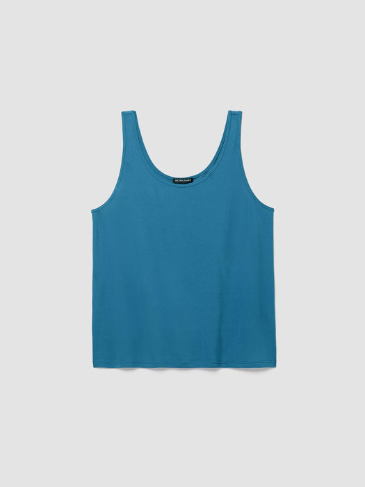 Stretch Silk Jersey&nbsp;Scoop Neck Tank