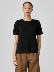 Organic Pima Cotton Jersey&nbsp;Round Neck Tee