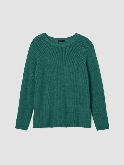 Merino Crew Neck Top in Regenerative Wool