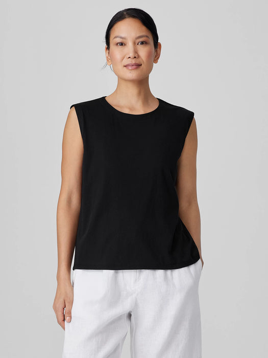 Organic Pima Cotton Jersey Round Neck Tank