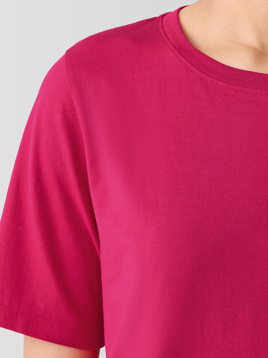 Organic Pima Cotton Jersey&nbsp;Round Neck Tee