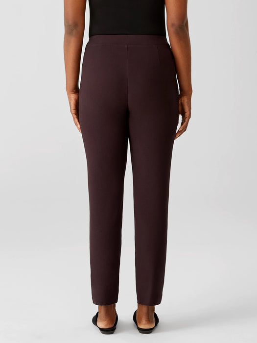 Washable Stretch Crepe Slim Ankle Pant