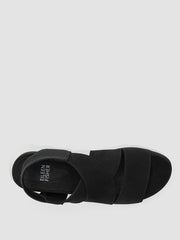 Chant Tumbled Leather Wedge Sandal