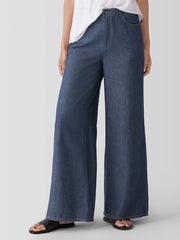 Airy Organic Cotton Twill&nbsp;Wide Trouser Pant