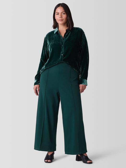 Washable Flex Ponte Pintuck&nbsp;Wide Pant