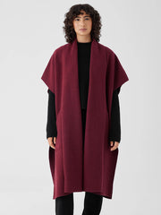 Lightweight Boiled Wool Serape in Regenerative Wool