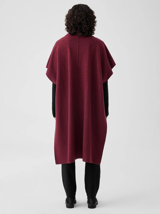 Lightweight Boiled Wool Serape in Regenerative Wool