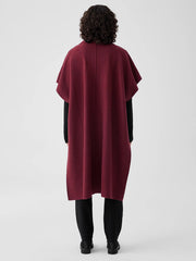 Lightweight Boiled Wool Serape in Regenerative Wool