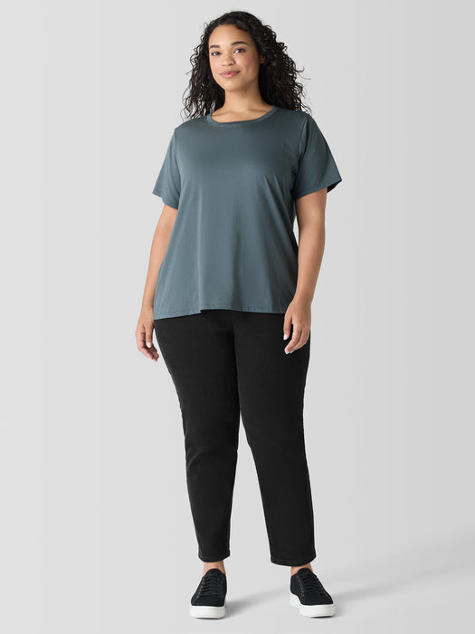 Organic Pima Cotton Jersey&nbsp;Round Neck Tee