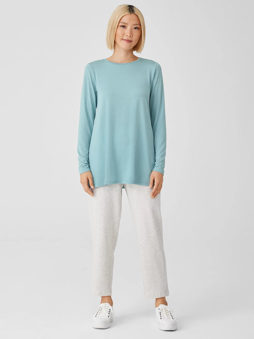 Fine Jersey Crew Neck Top