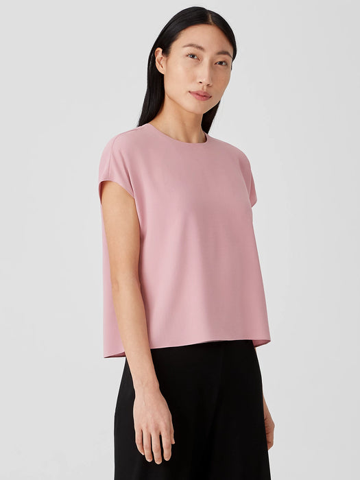 Silk Georgette Crepe Square Top
