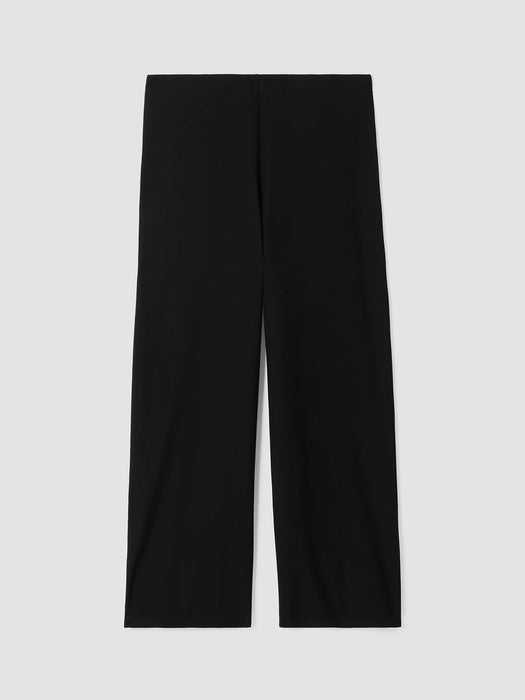 Washable Stretch Crepe Wide-Leg Pant