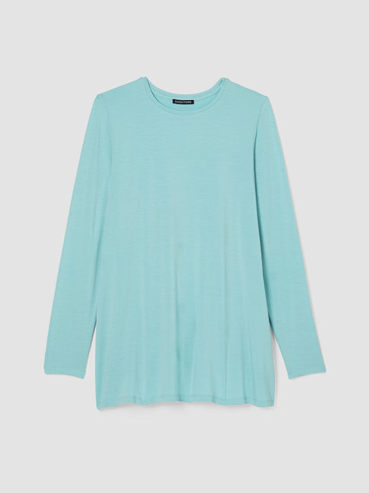 Fine Jersey Crew Neck Top