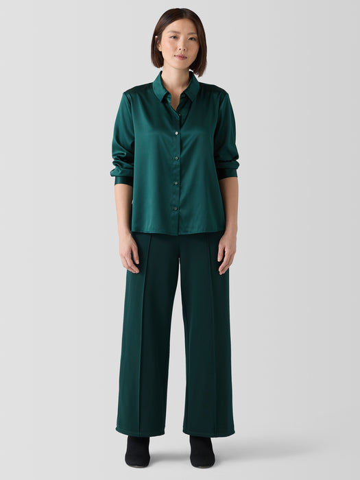 Washable Flex Ponte Pintuck&nbsp;Wide Pant