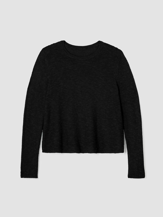 Organic Linen Cotton&nbsp;Crew Neck Top