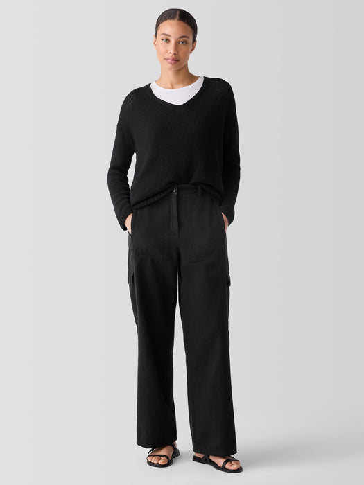 Garment-Dyed Utility&nbsp;Organic&nbsp;Cotton Cargo Pant