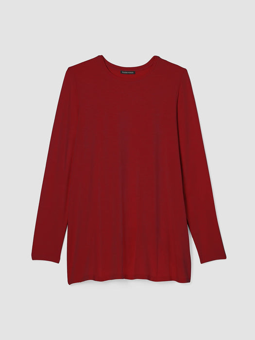 Fine Jersey Crew Neck Top