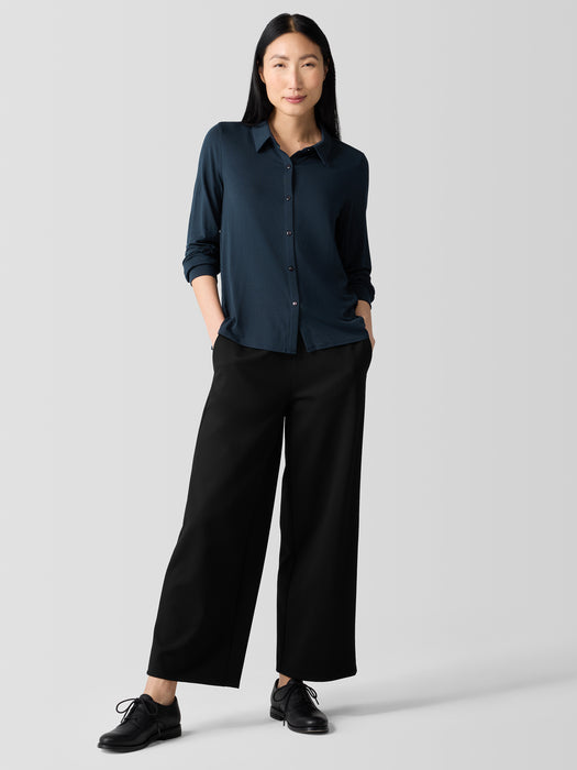 Fine Jersey Classic Collar Shirt
