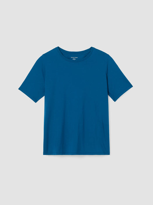 Organic Pima Cotton Jersey&nbsp;Round Neck Tee