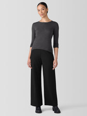 Sheer Knit Long-Sleeve Tee