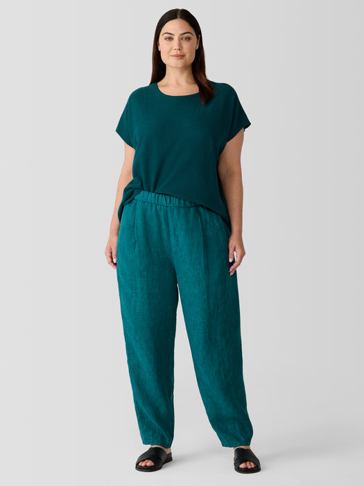 Washed Organic Linen D&eacute;lav&eacute; Lantern Pant