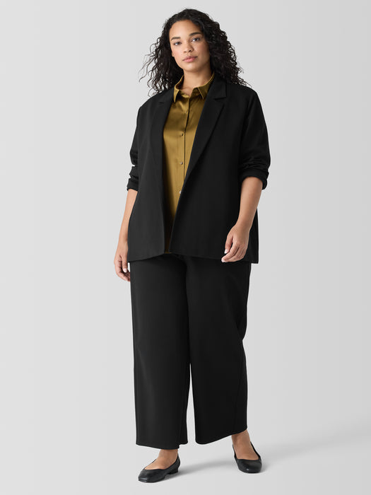 Washable Flex Ponte Notch Collar Blazer