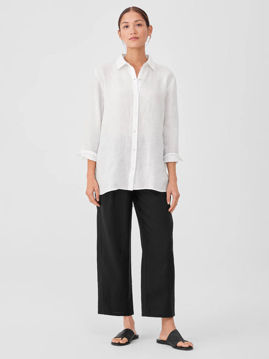 Handkerchief Linen Classic Collar Shirt