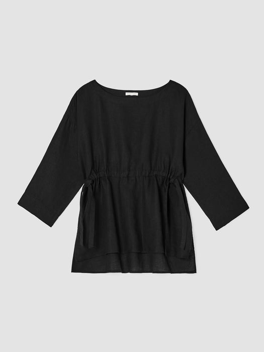 Handkerchief Linen Drawstring&nbsp;Top