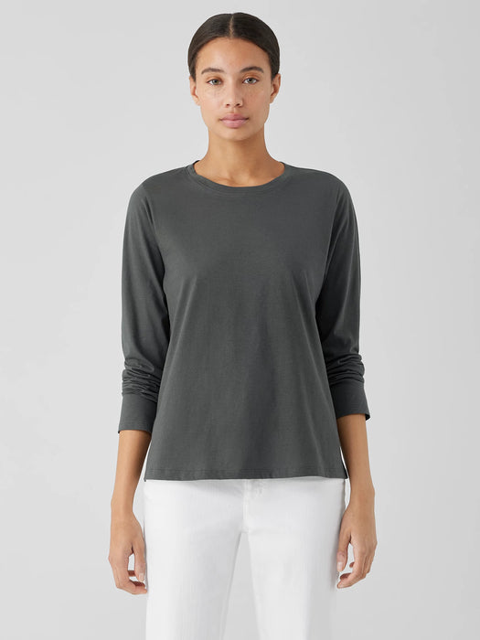 Organic Pima Cotton Jersey Long-Sleeve Tee