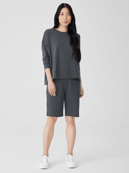 Pima Cotton Stretch Jersey Walking Shorts