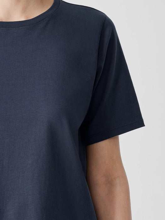Organic Pima Cotton Jersey&nbsp;Round Neck Tee