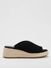 Tali Recycled Stretch Knit Espadrille Wedge Sandal