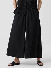 Washed Organic Cotton Poplin&nbsp;Skirt Pant