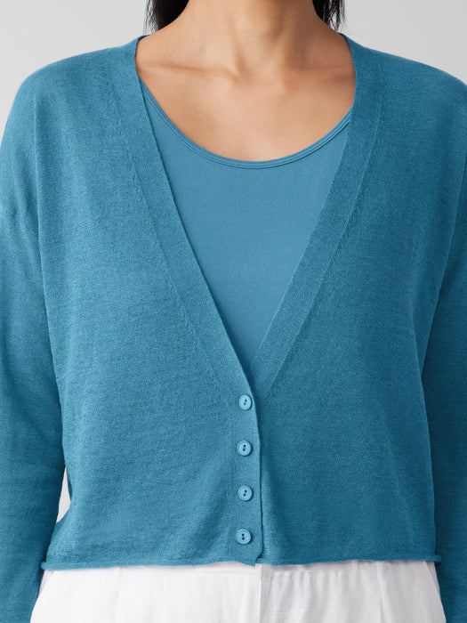 Organic Linen Cotton&nbsp;Cropped Cardigan
