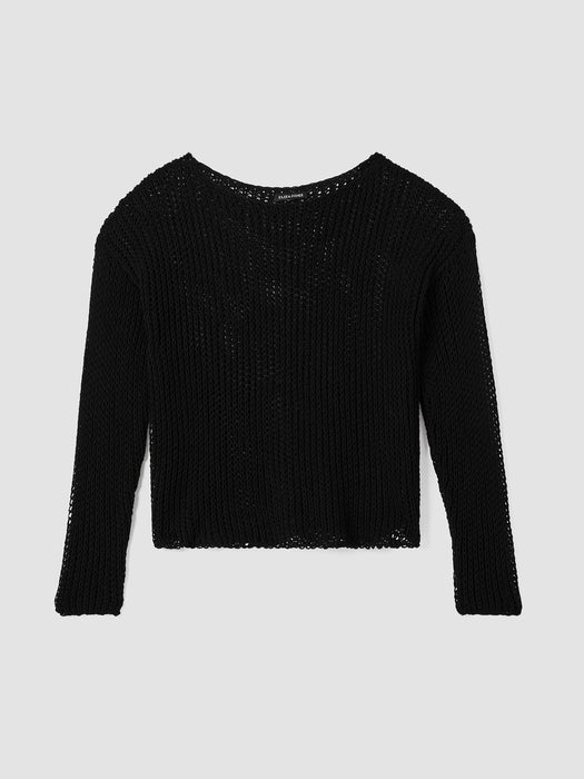 Peruvian Organic Cotton Cord Bateau Neck Top