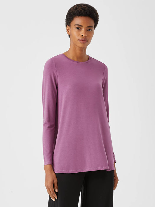 Fine Jersey Crew Neck Top