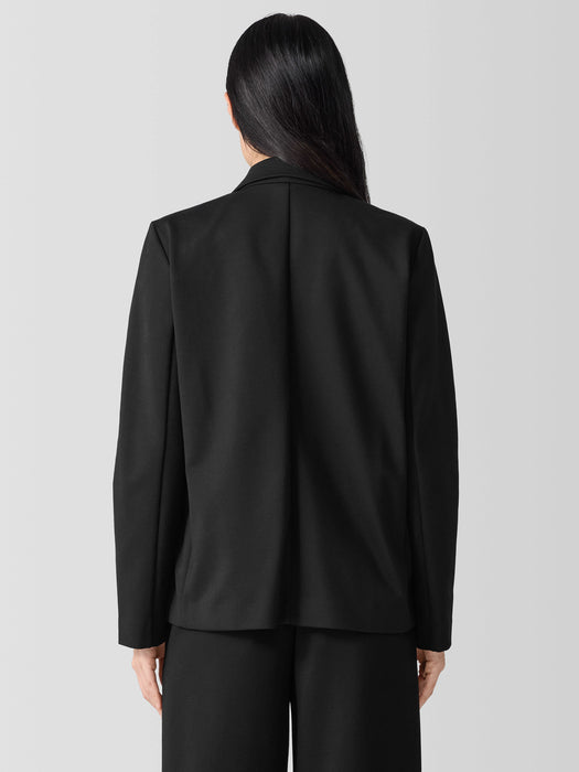 Washable Flex Ponte Notch Collar Blazer
