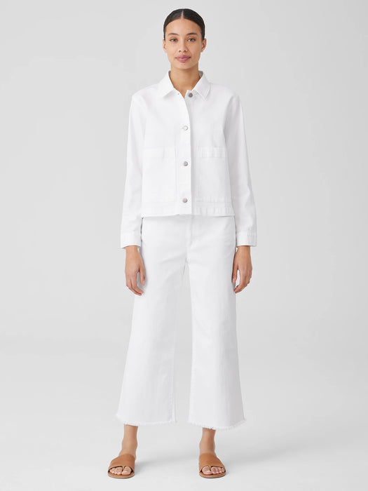 Organic Cotton Denim Wide-Leg Jean