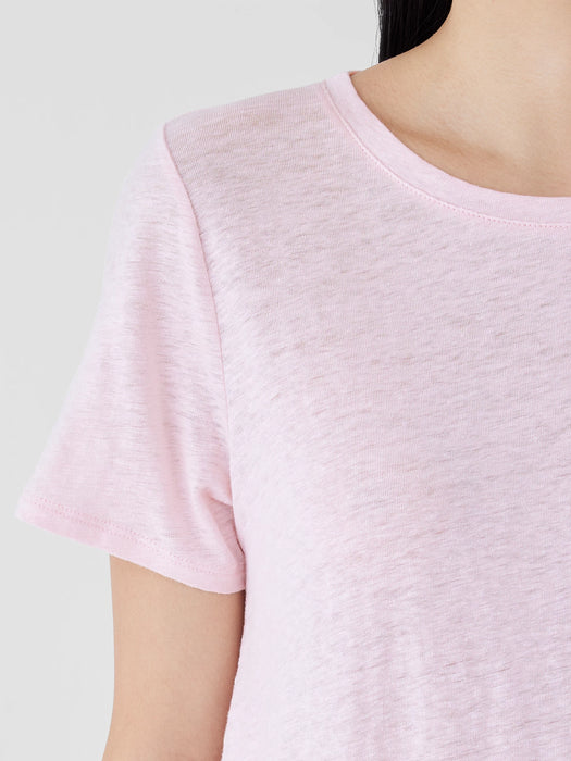 Organic Linen Jersey Crew Neck Tee