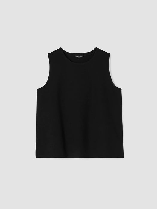Washable Flex Ponte Round Neck Tank