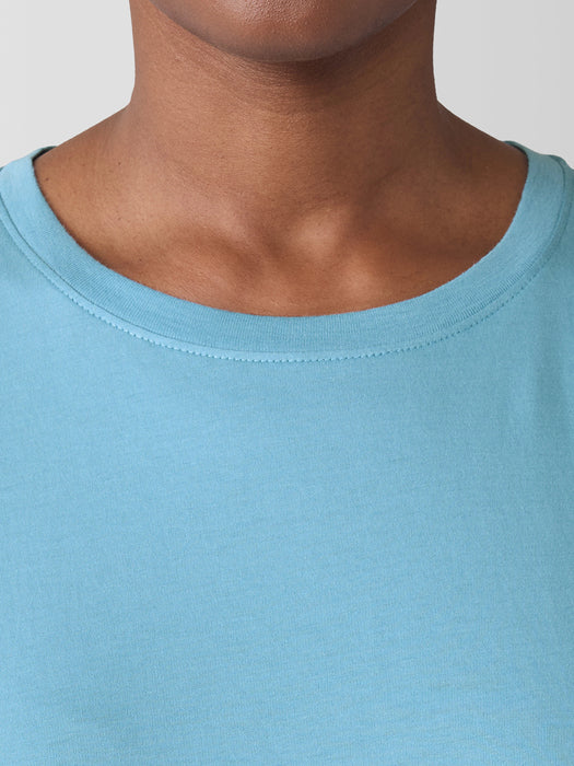 Organic Pima Cotton Jersey&nbsp;Round Neck Tee