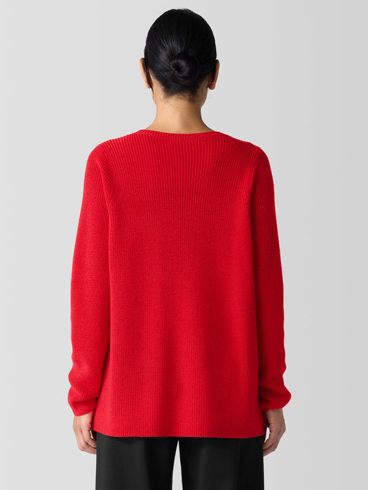 Merino Crew Neck Top in Regenerative Wool